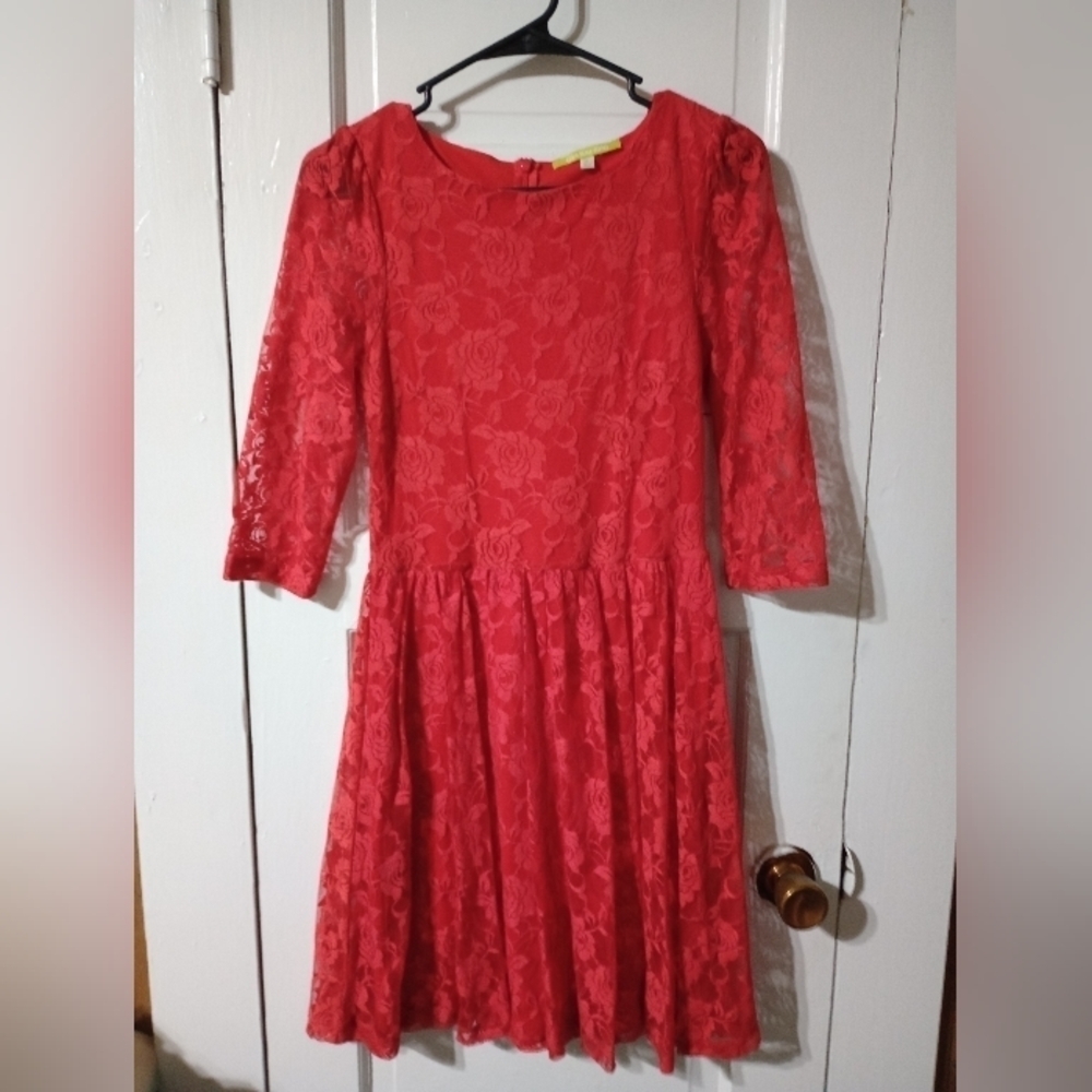 Gianni Bini Red, Lacey dress S (Rox027)